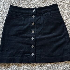 Wilfred Free Aritzia Karmen Corduroy Mini Skirt Button Front Size 4